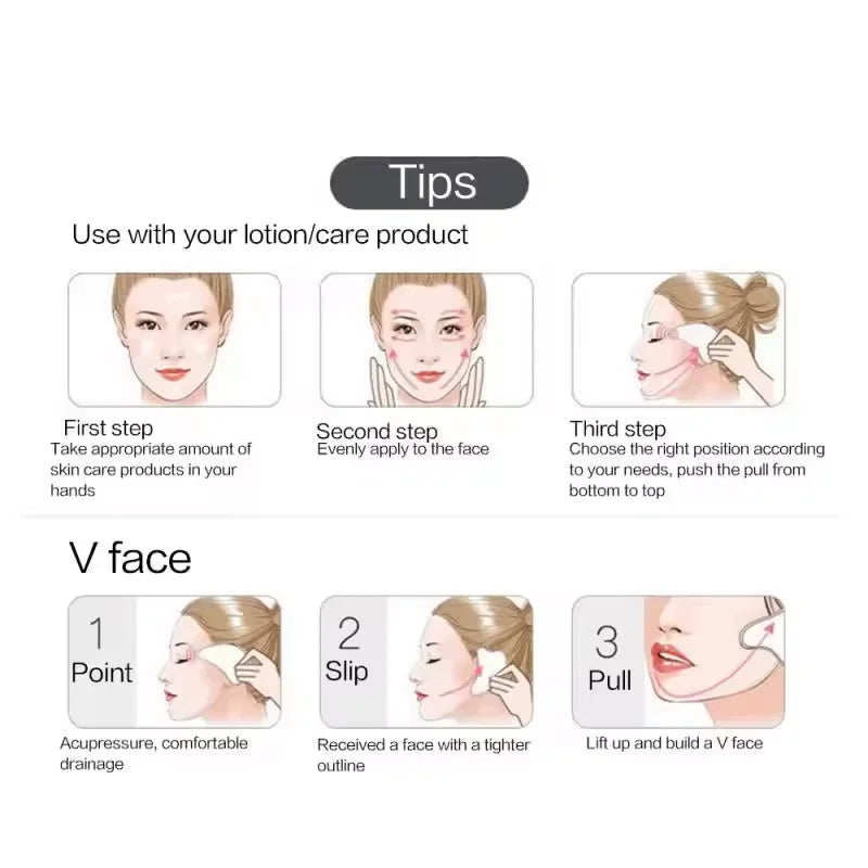 Gua Sha Facial Tool – Natural Stone Face Massager for Skincare Routine