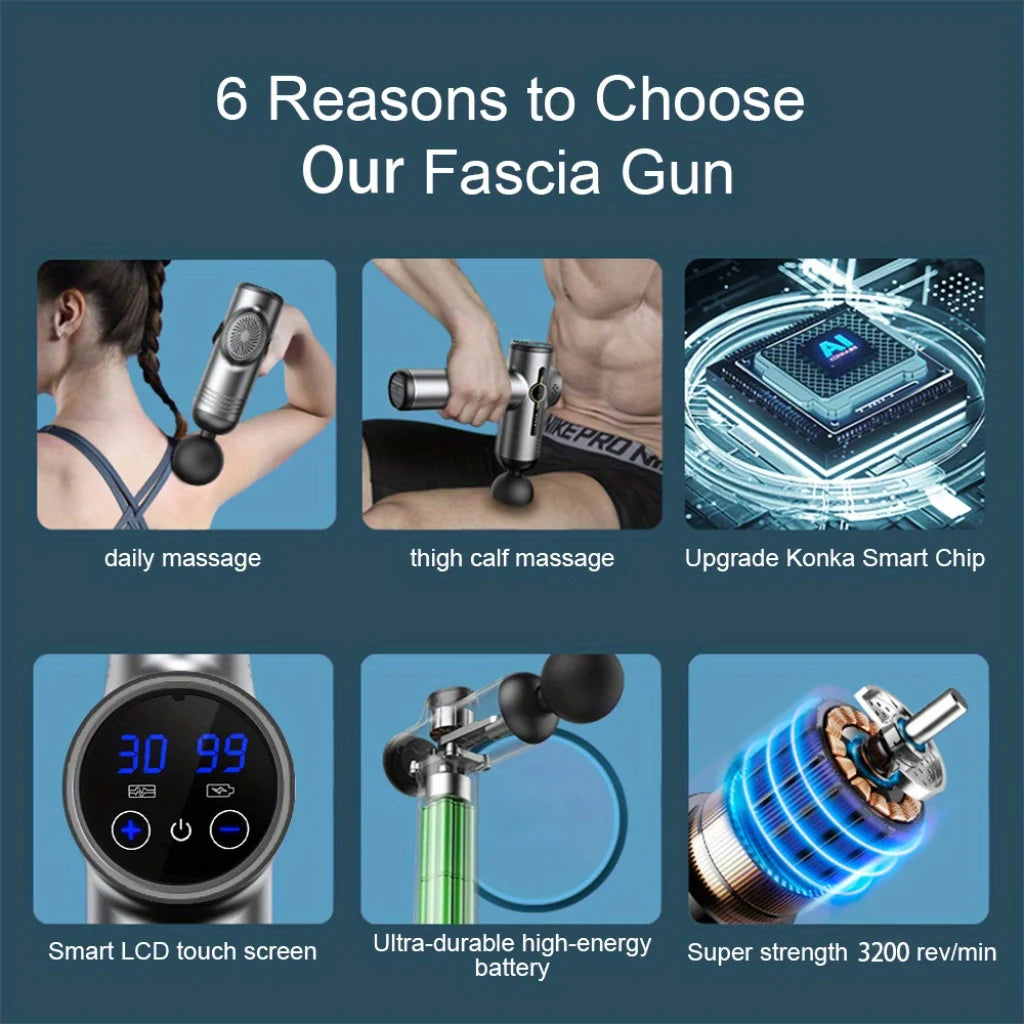 Handheld Massage Gun – Percussion Massager for Muscle Recovery
