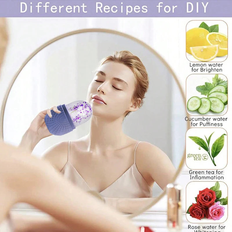 Ice Roller for Face – Cooling Facial Massage Tool for Skincare Routine
