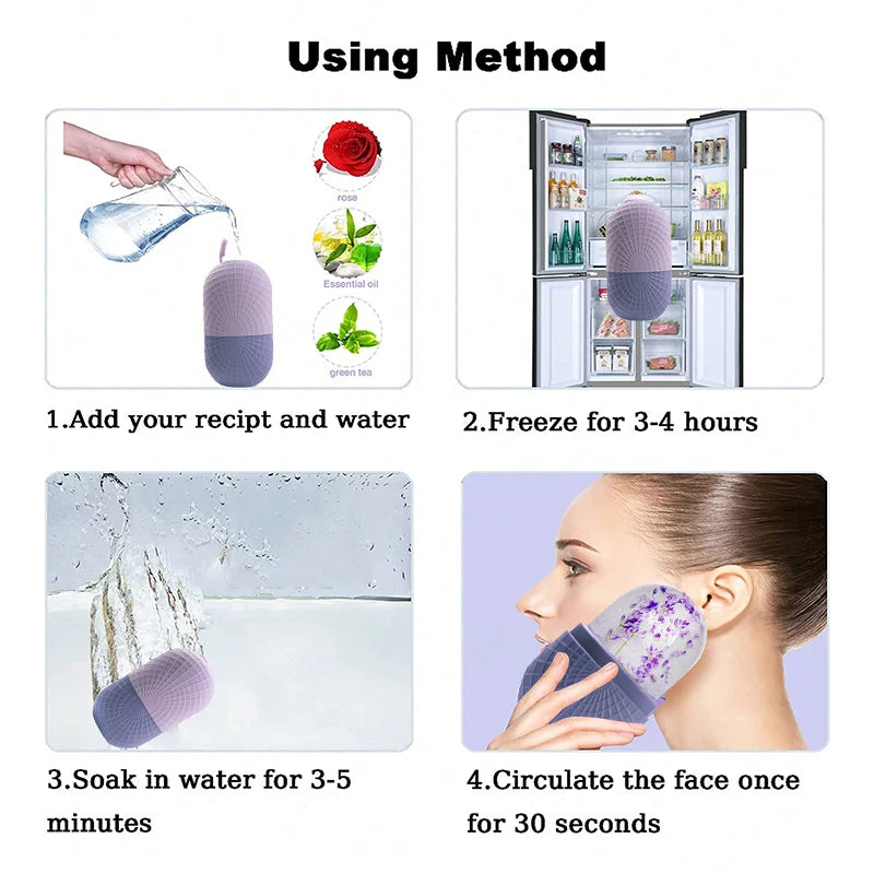 Ice Roller for Face – Cooling Facial Massage Tool for Skincare Routine