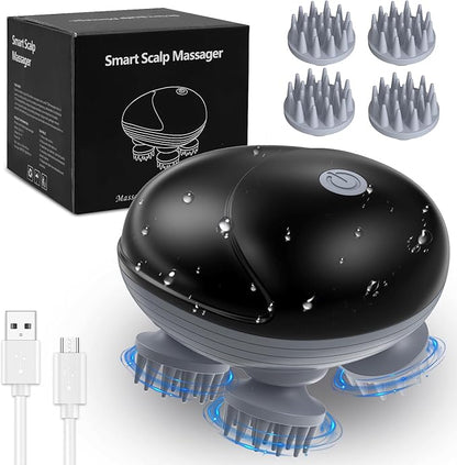 Electric Scalp Head Massager  Red Light Relaxation & Stress Relief Massage  Tool  WorldThera.com